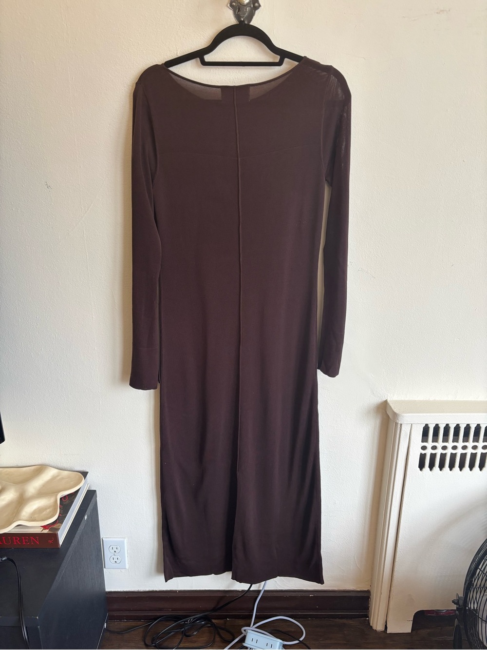 Rosalynn Semi-Sheer Tencel-Blend Knit Dress